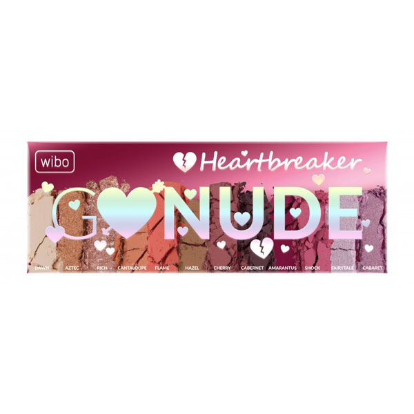 پالت سایه چشم 12 رنگ ویبو مدل Go Nude Heartbreaker