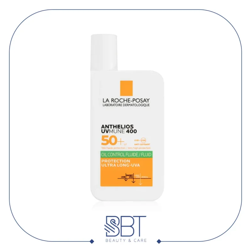 ضدآفتاب فلوئیدی بی‌رنگ پوست چرب لاروش پوزای مدل آنتلیوس UVMune 400