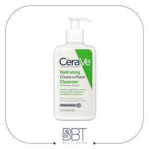 شوینده آبرسان کرم به فوم سراوی پوست خشک و حساس (اصل اروپا)