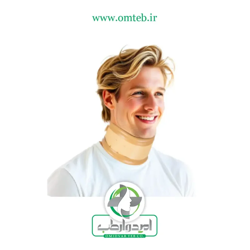 گردنبند سخت کرم رنگ کد 3007