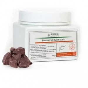 خرید ماسک خاک رس قهوه ای هرموس حجم 150 گرم
