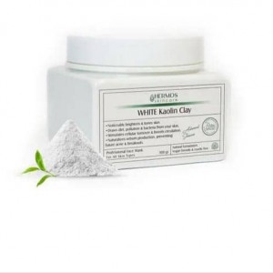 خرید ماسک خاک رس سفید هرموس hermos حجم 150 گرم