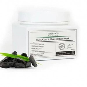 خرید ماسک خاک رس سیاه و ذغال اکتیو هرموس 150 گرم