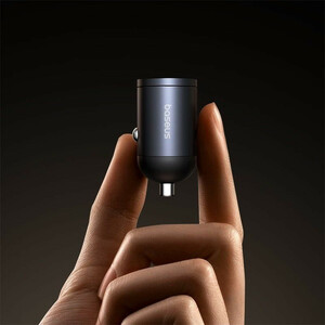 شارژر فندکی 30 وات دو پورت بیسوس مدل Tiny Star VCHXX-UC