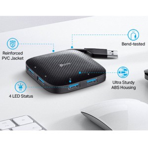 هاب USB 3.0 چهار پورت تی پی-لینک مدل UH400