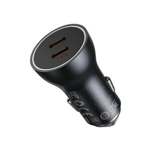 شارژر فندکی 60 وات بیسوس مدل Dual USB-C CGJM000213
