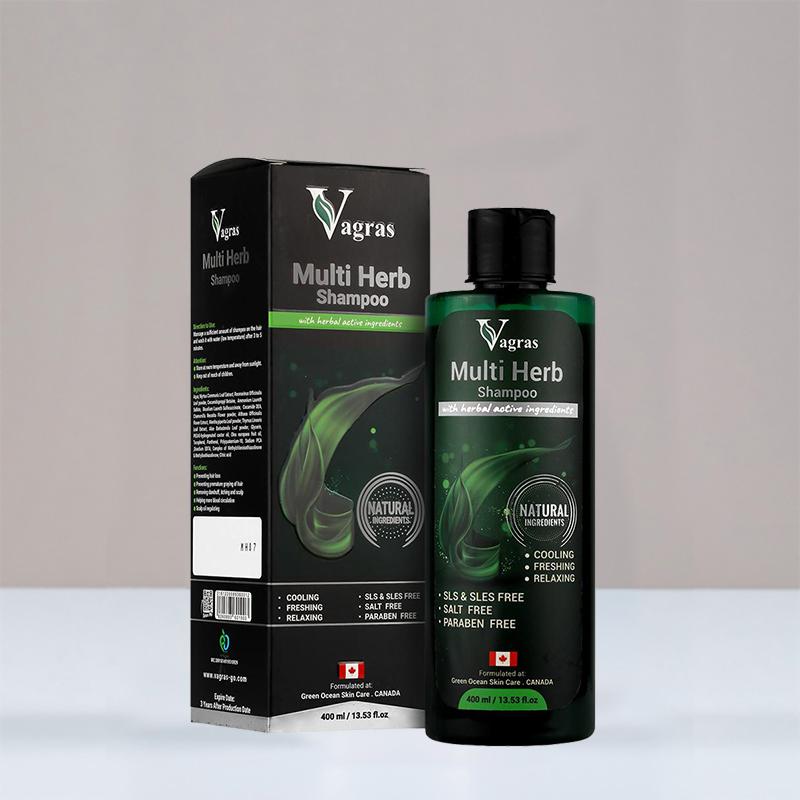 شامپو تقویت کننده مو مولتی هرب Multi Herb  حجم 400 میل واگراس