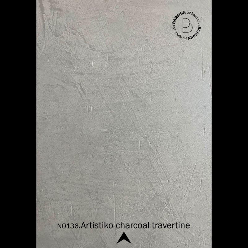 ورق ام دی اف (MDF) 143-136.Artistico-charcoal travertin