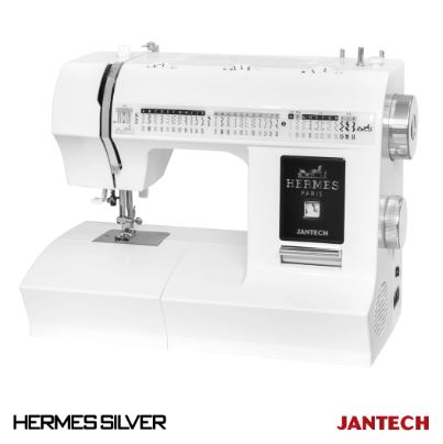 چرخ خیاطی جانتک مدل HERMES SILVER