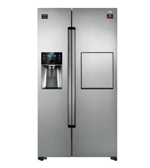 یخچال فریزر سام سایدبای ساید مدل ROSSO 3/S-نقره ای