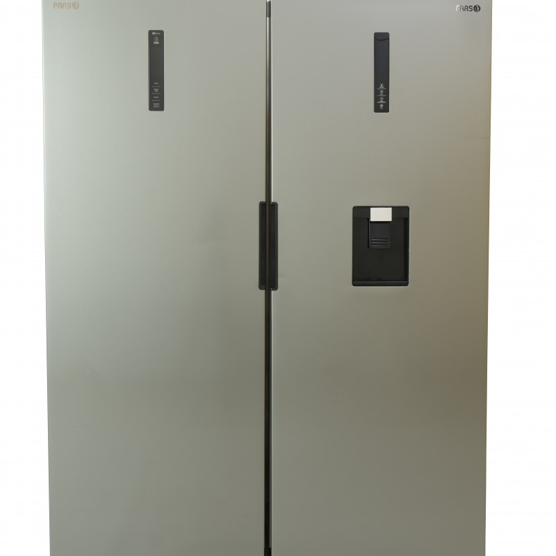 یخچال فریزر پارس مدل دو قلو بوران پلاس (نقره ای)