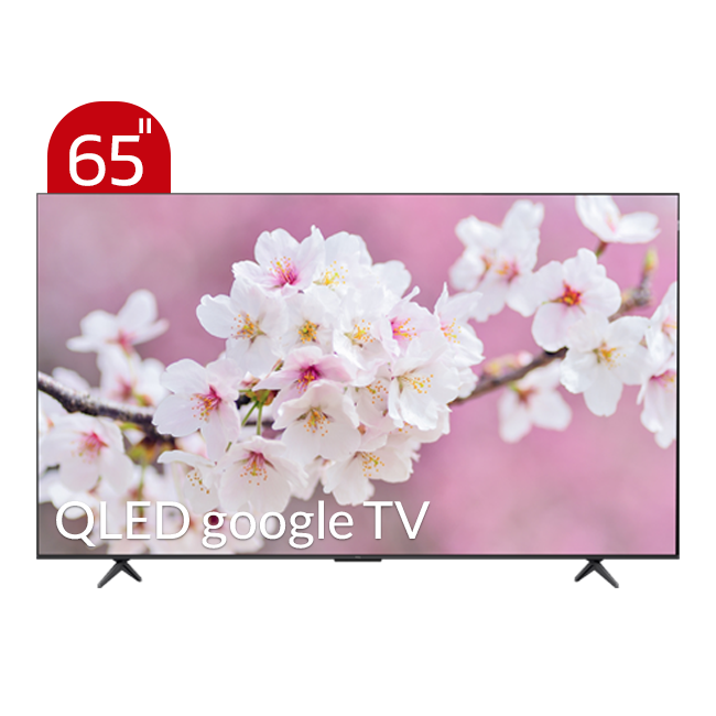 تلویزیون QLED UHD 4K هوشمند google TV تی سی ال مدل C655 سایز 65 اینچ