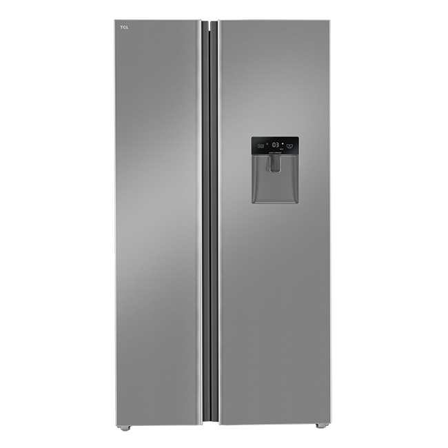 یخچال فریزر ساید بای ساید تی سی ال مدل TRS-660 ESD رنگ استیل