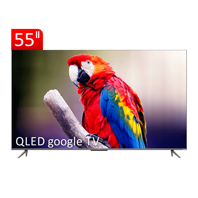 تلویزیون QLED UHD 4K هوشمند google TV تی سی ال مدل C635 سایز 55 اینچ