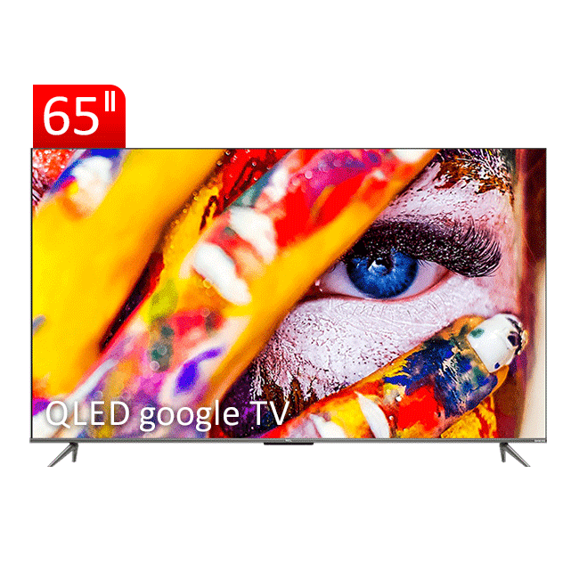 تلویزیون QLED UHD 4K هوشمند google TV تی سی ال مدل C635 سایز 65 اینچ