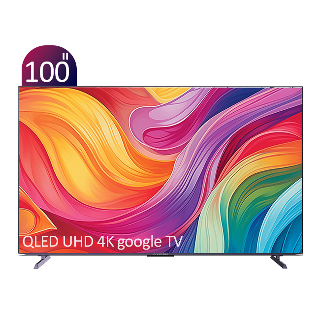 تلویزیون QLED UHD Google TV 4K هوشمند ایکس‌ویژن سری X مدل X15 سایز 100 اینچ