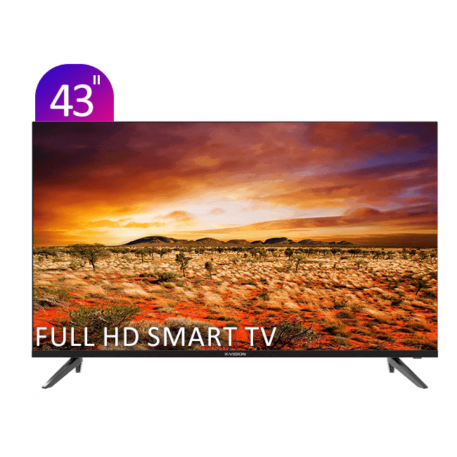 تلویزیون FHD هوشمند ایکس‌ویژن سری 6 مدل XC675 سایز 43 اینچ