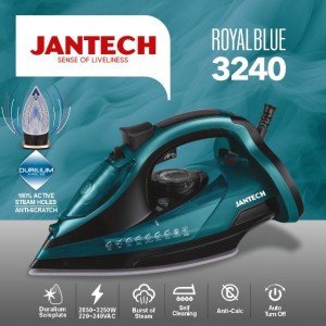 اتو بخار پروگلاید جانتک مدل ROYAL BLUE 3240