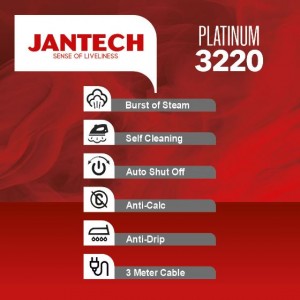 اتو بخار پروگلاید جانتک مدل PLATINUM 3220
