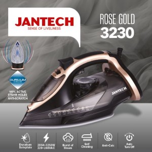 اتو بخار پروگلاید جانتک مدل ROSE GOLD 3230