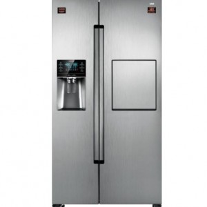 یخچال فریزر سام سایدبای ساید مدل ROSSO 3/S-نقره ای