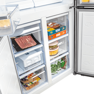 یخچال و فریزر چهار درب تی سی ال مدل F540 ASD استیل