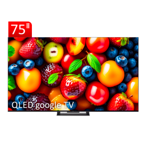 تلویزیون QLED UHD 4K هوشمند google TV تی سی ال مدل C745 سایز 75 اینچ