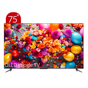 تلویزیون QLED UHD 4K هوشمند google TV تی سی ال مدل C645 سایز 75 اینچ