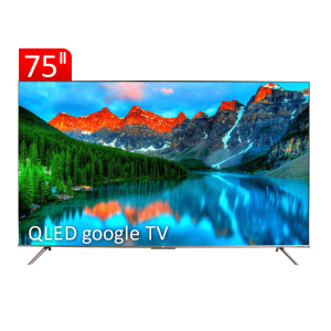تلویزیون QLED UHD 4K هوشمند google TV تی سی ال مدل C635 سایز 75 اینچ