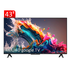 تلویزیون UHD 4K هوشمند google TV تی سی ال مدل P635 سایز 43 اینچ