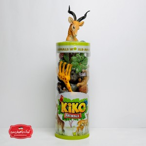 ست فیگور حیوانات KIKO ANIMALS | مجموعه کامل حیوانات مزرعه، جنگل، قطبی و اقیانوس