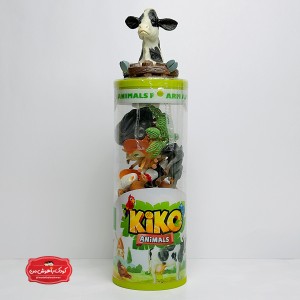 ست فیگور حیوانات KIKO ANIMALS | مجموعه کامل حیوانات مزرعه، جنگل، قطبی و اقیانوس