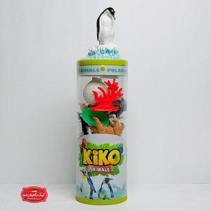 ست فیگور حیوانات KIKO ANIMALS | مجموعه کامل حیوانات مزرعه، جنگل، قطبی و اقیانوس