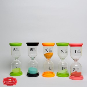 تایمر شنی رنگی کودک |⏳Hourglass Sand Timer⏳