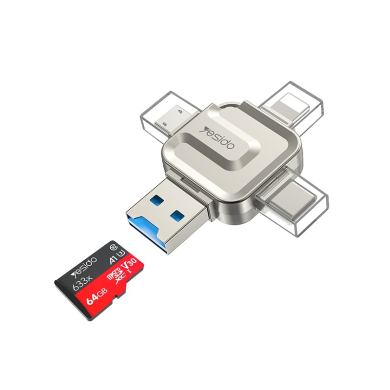 مبدل و رم ریدر 4 کاره یسیدو مدل Yesido GS23