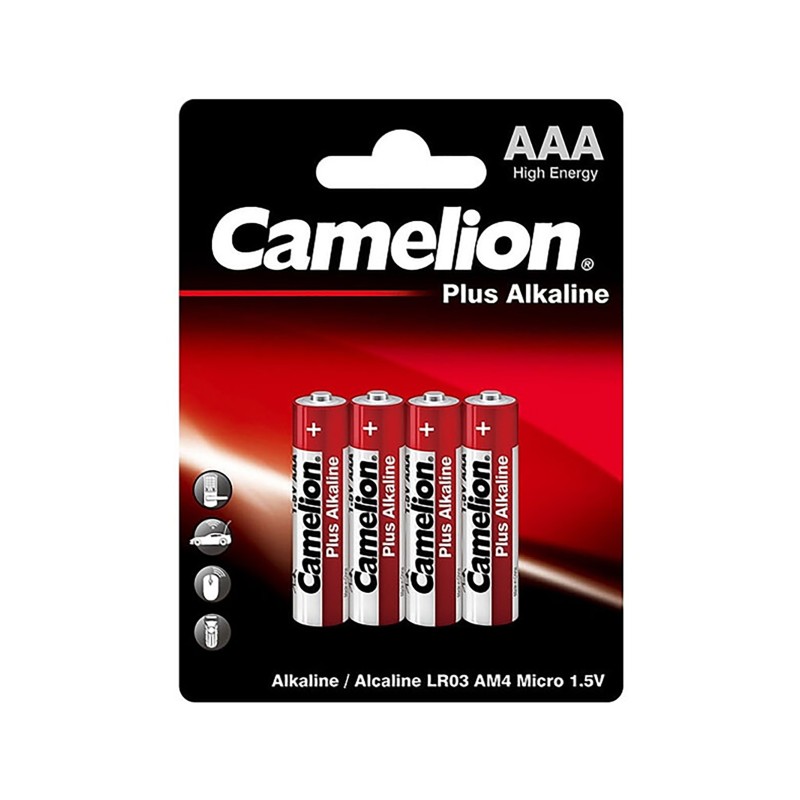 باتری نیم قلمی 4 عددی کملیون Camelion Plus Alkaline