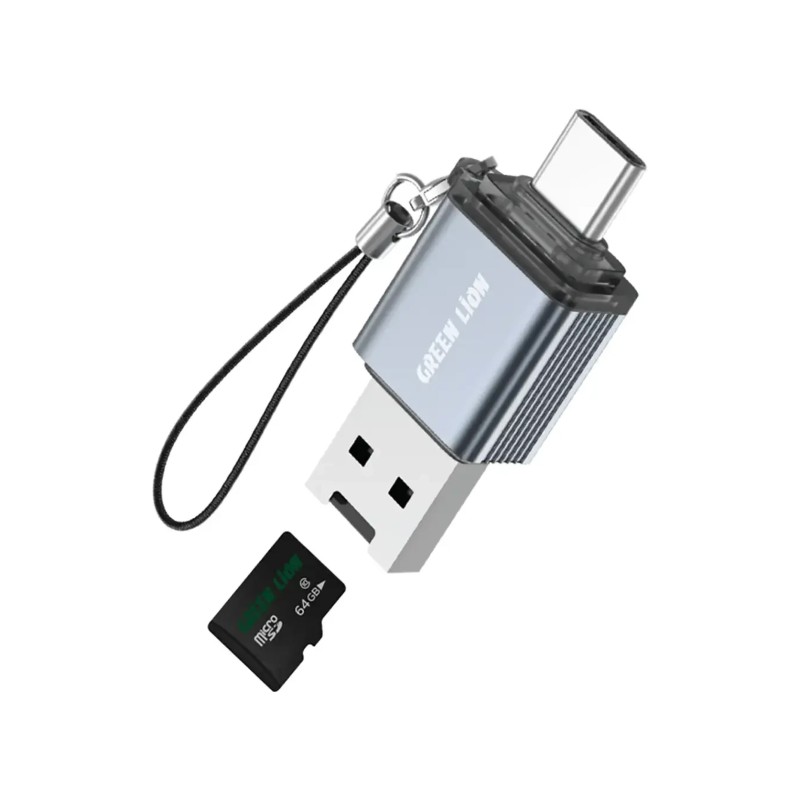 رم ریدر  گرین لاین – Green Lion 2 in 1 Card Reader