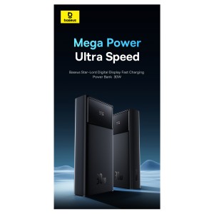 پاوربانک بیسوس30 وات مدل Star-Lord Fast Charging