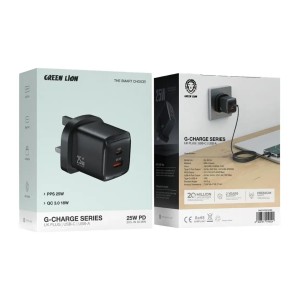 شارژر دیواری ۲۵ وات گرین‌ لاین G-Charge Series 25W