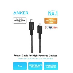 کابل دو سر تایپ سی انکر مدل ANKER A81D5H11 USB-C to USB-C
