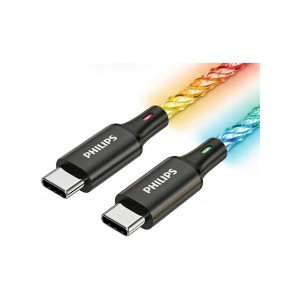 کابل شارژر فیلیپس مدل PHILIPS DLC5140C USB-C to USB-C
