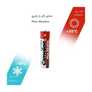 باتری نیم قلمی 4 عددی کملیون Camelion Plus Alkaline