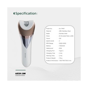 کیت اپیلاتور ۵ کاره بی‌سیم گرین لاین GREEN LION 5in-1 Cordless Epilator Kit