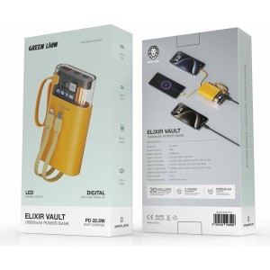 پاوربانک 10000   فست شارژ گرین لاین مدل ELIXIR VAULT PD 22.5W