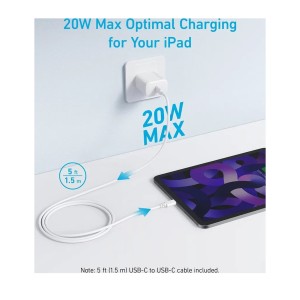 شارژر 20 وات انکر   به همراه کابلAnker  Type-C