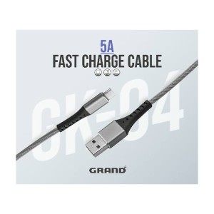 کابل فست شارژ پاوربانکی Grand USB A TO Lightning