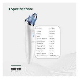 دستگاه پاکسازی پوست گرین لاینGreenLion  Blackhead Remover