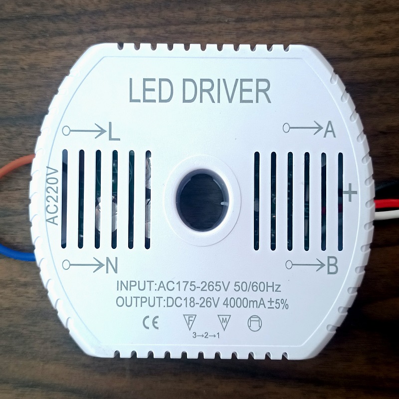 منبع تغذیه و درایور لوستر LED دو رنگ موازی دو سیمه 18 تا 26 ولت و 4000 میلی آمپر