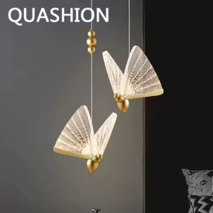 لوستر پروانه وارداتی آویز تکی و دوتایی و سه تایی و چهارتایی در بال شفاف مناسب کنارتختخواب و باکس کابینت و راهرو و راه پله وکنار پرده و تلویزیون و