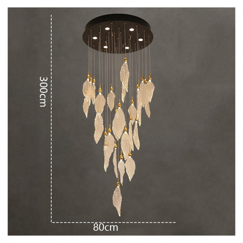 لوستر دوبلکسی وارداتی برگ با ست کامل